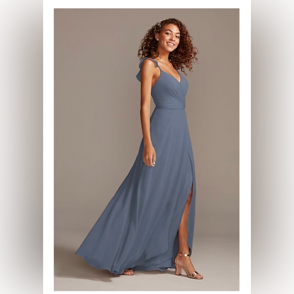 David's Bridal Dresses Steel Blue Bridesmaid Dress Poshmark — free download